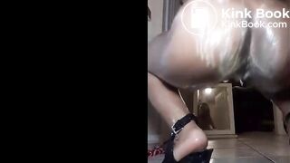 Ebony Milk Cream Enema & Smearing