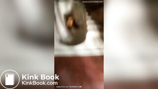 Desi aunty shitting in toilet