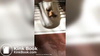 Desi aunty shitting in toilet