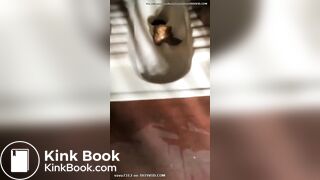 Desi aunty shitting in toilet