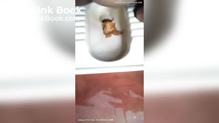 Desi aunty shitting in toilet