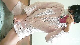 Japanese amateur natural shitting to container