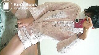 Japanese amateur natural shitting to container