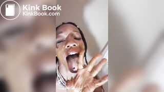 Ebony Shit Face Mask & Foot Smearing