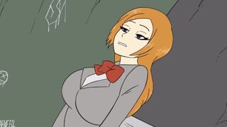 Inoue from Bleach destroying a toilet