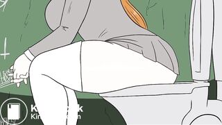 Inoue from Bleach destroying a toilet