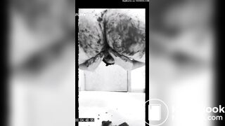 shitting and smearing with amazing ass BW1