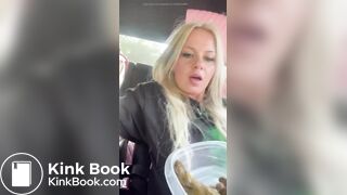 Blonde girl takes a huge shit - video 2