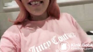 Girl Shitting in toilet - video 3