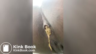 POV Ebony Scat Close-Up