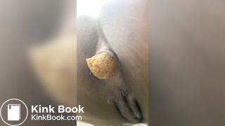 POV Ebony Scat Close-Up