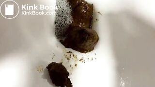 Wiping ass after shit