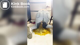 girl makes a huge mess