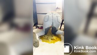 girl makes a huge mess