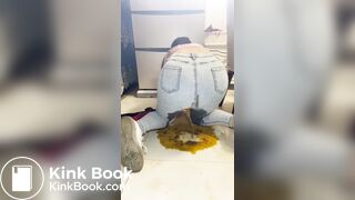 girl makes a huge mess