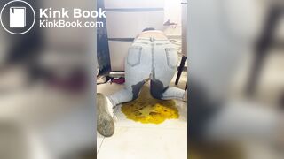 girl makes a huge mess