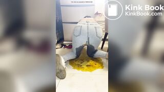 girl makes a huge mess