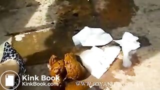 Hot model takes a big dump