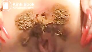 Putting panties back on after big shit