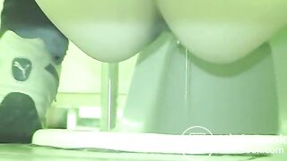 Japanese women's toilet poop