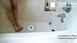 Poop squishing by foot vid.