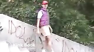 Hard pantypoop and smearing in public