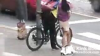 Hard pantypoop and smearing in public