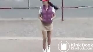 Hard pantypoop and smearing in public