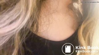 Woman eats her own shit