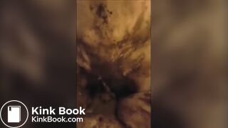 Sexy milf gets fucking in shitty as while shittinh