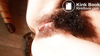 Tasting her own scat