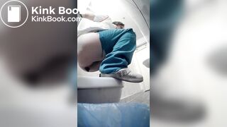 Girls pooping, pornera in the toilet