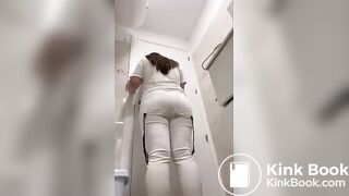 Shitshit on white pants