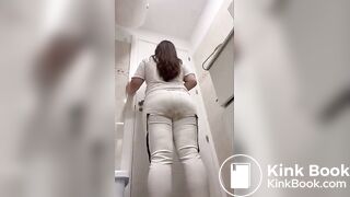 Shitshit on white pants