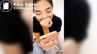 Cute tik tok girl pooping