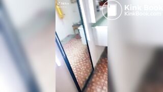 Cute tik tok girl pooping