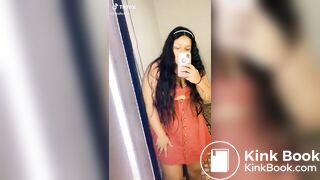 Cute tik tok girl pooping