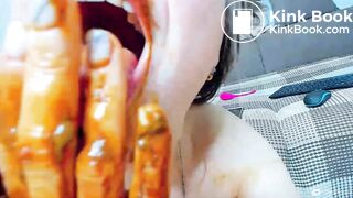 Cam Slut Does Dirty Anal and Tastes Part 2