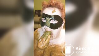 Suck dildo made ftom shit