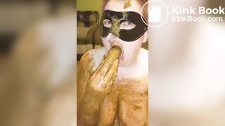 Suck dildo made ftom shit