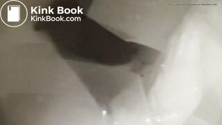 Hot girl talking and pooping on toilet