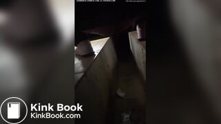 Chinese lady poops diarrhea in hurry at dinner time.