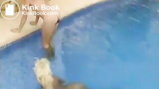 Poop in pool