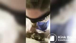 cheerleader scat blowjob snippet