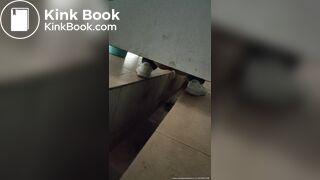 Chinese lady poops diarrhea in public toilet