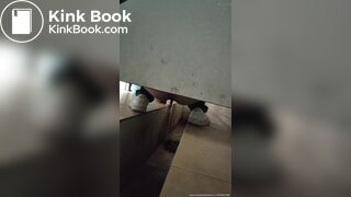 Chinese lady poops diarrhea in public toilet