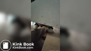 Chinese lady poops diarrhea in public toilet