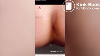 Big ass Latina shitting big load in toilet