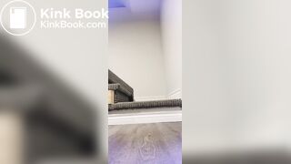 Girl pooping her red lace thong for me