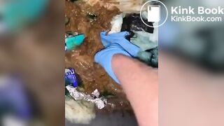 Slave cunt tasting stranger's scat
